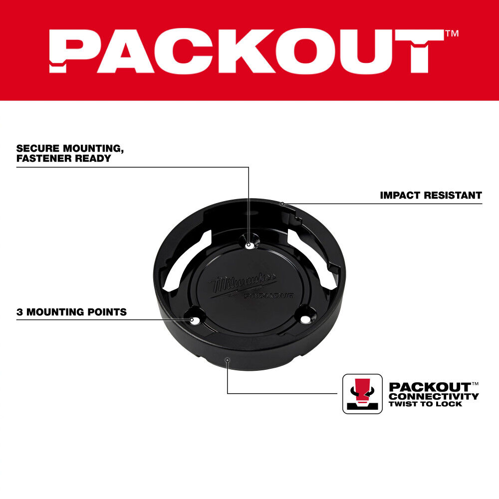 Milwaukee PACKOUT Twist to Lock Mount, large image number 3