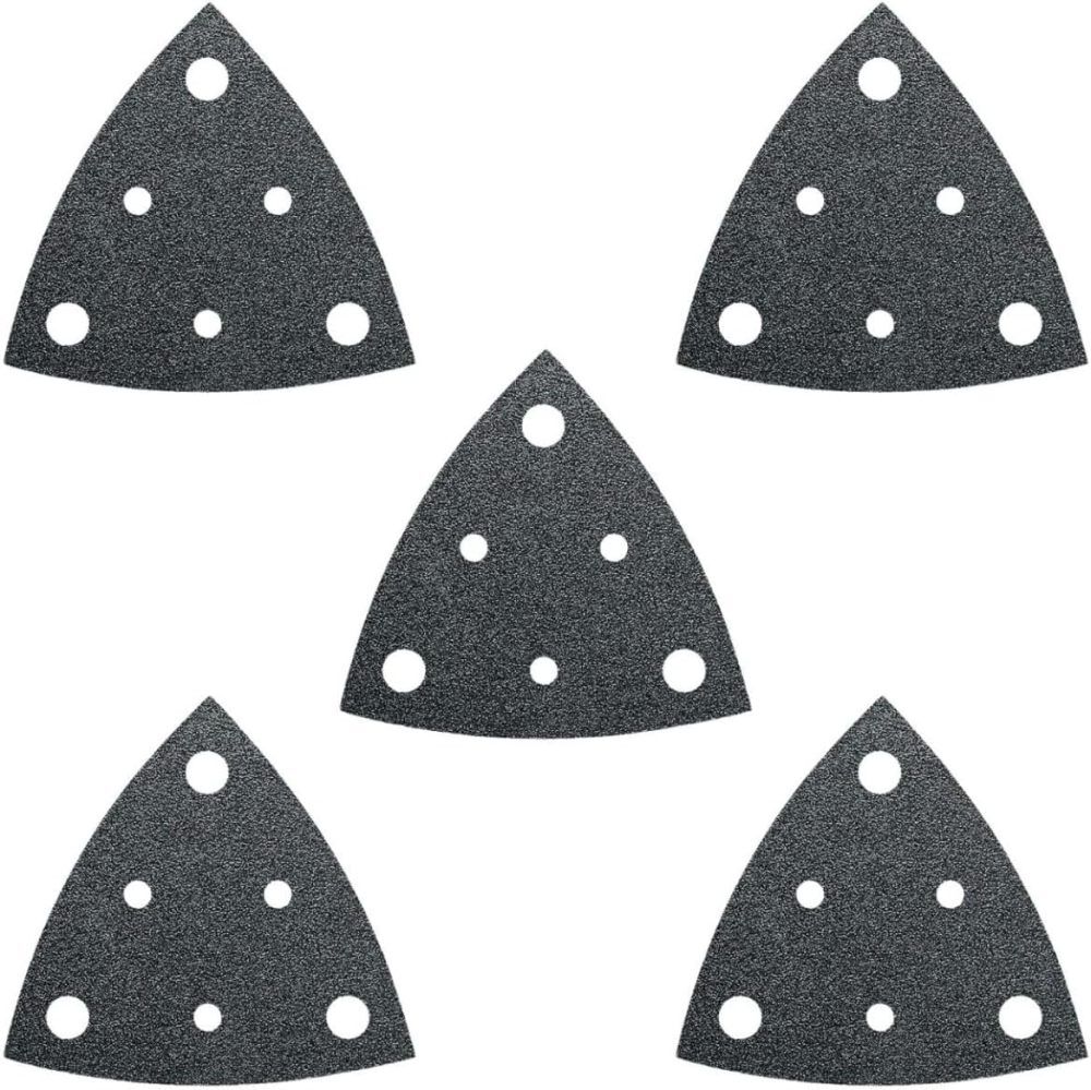 Fein Dustfree Sandpaper Triangle Hook & Loop, 100 Grit, 5 Pack – 63717111042