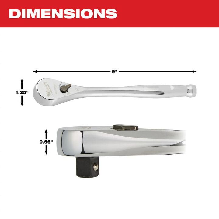 Milwaukee 3/8 in. Drive Ratchet, large image number 3