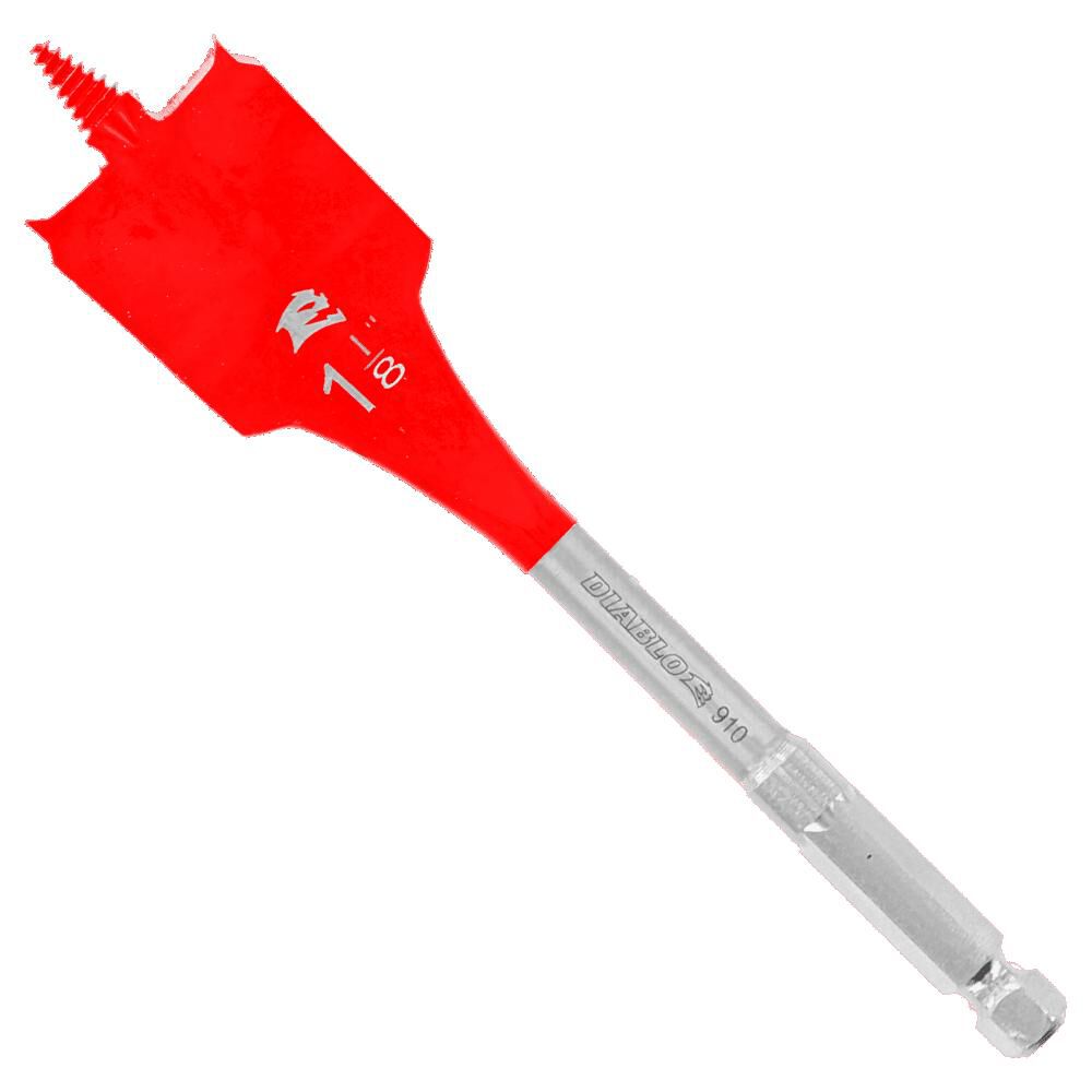 Diablo Tools 1-1/8in x 6in SPEEDemon Spade Bit, large image number 1