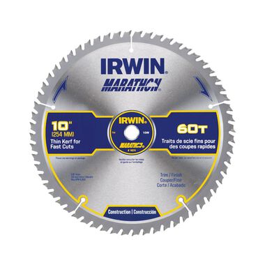 Irwin Tools Marathon Carbide Table / Miter Circular Blade 10in, large image number 1