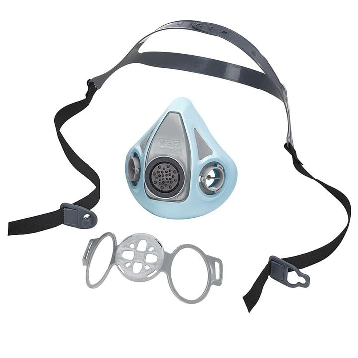 MSA Safety Works Advantage 900 Elastomeric Half-Mask Respirator, Blue, Large, large image number 5
