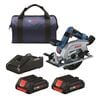Bosch 18V 6 1/2in Circular Saw Blade Left Kit with 2 CORE18V 4Ah Compact Batteries, small