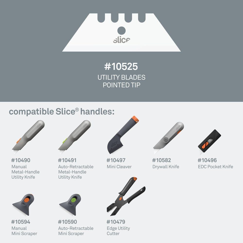 Slice Utility Blade Pointed Tip Ceramic 2pk, large image number 4