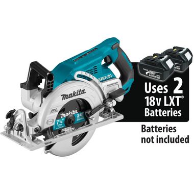 Makita 18V X2 LXT 36V Rear Handle 7 1/4in Circular Saw (Bare Tool), large image number 0
