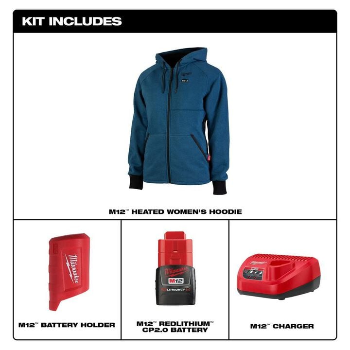 Milwaukee M12 Womens Heated Hoodie Kit, large image number 2