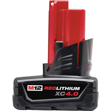 Milwaukee M12 REDLITHIUM XC 4.0Ah Extended Capacity Battery Pack, large image number 0
