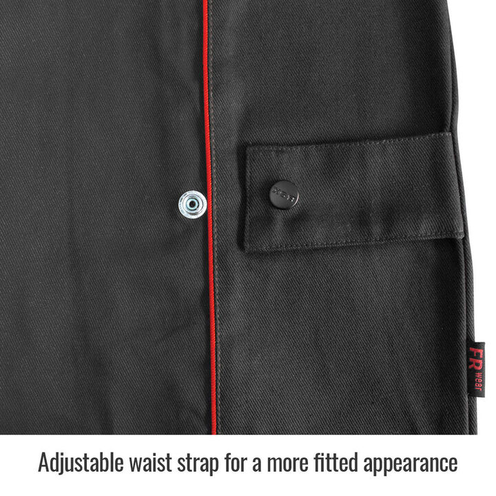 Black Stallion Welding Jacket 9oz Black FR Cotton 3X, large image number 2