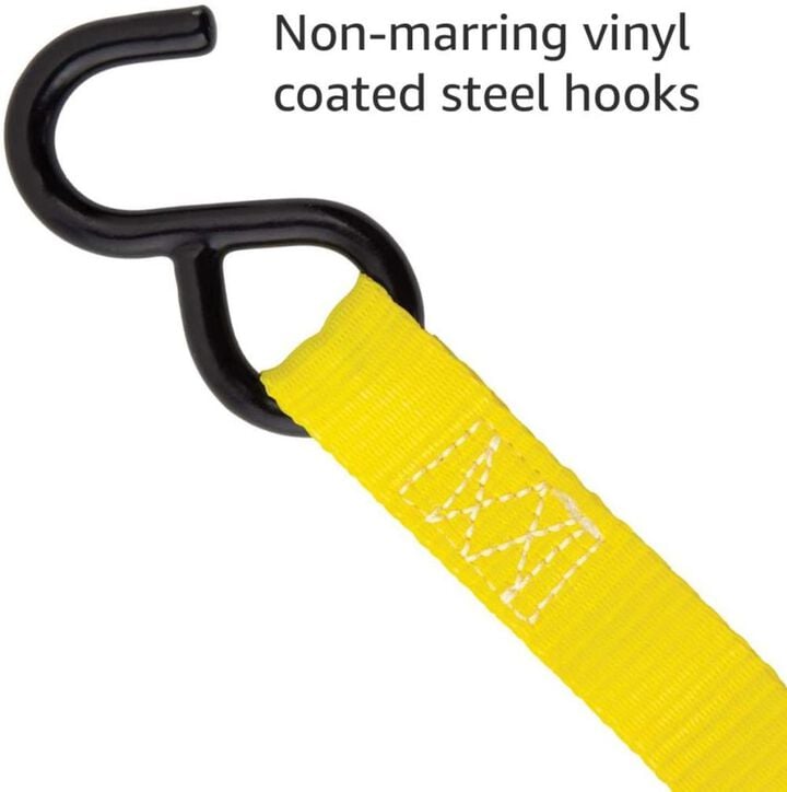 Stanley S2001 Enclosed Cam Buckle Cargo Tie Down Straps 1in x 10' 1200 lbs Break Strength 2pk, large image number 4