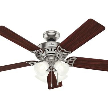 Hunter Fan Studio Series Ceiling Fan 52in Brushed Nickel Cherry