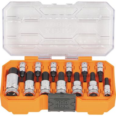 Klein Tools Hex Bit Socket Set, Metric, 13 Pc