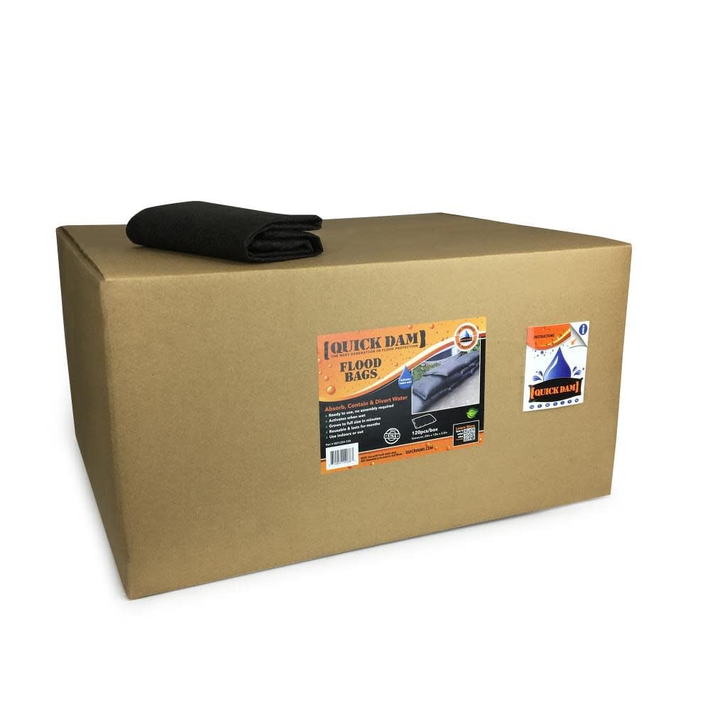 Quick Dam Water Activated Flood Bags 24-in L x 12-in W 120-Pack, large image number 1
