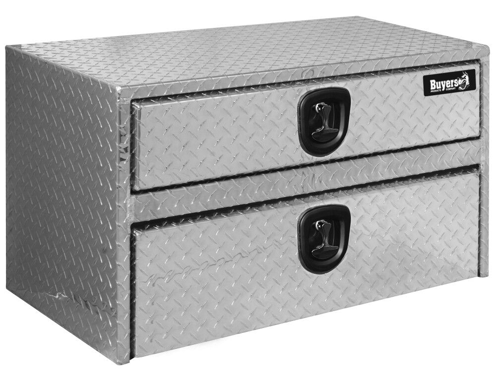 Buyers Products Company 20x18x48 Inch Diamond Tread Aluminum Underbody Truck Box With Drawer – 1712210