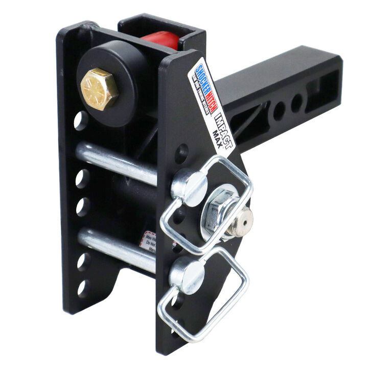 Shocker Hitch 20K Impact Max 2 Inch Cushion Hitch & Drop Sway Bar Tab Ball Mount 2 Inch Hitch Balls, large image number 5