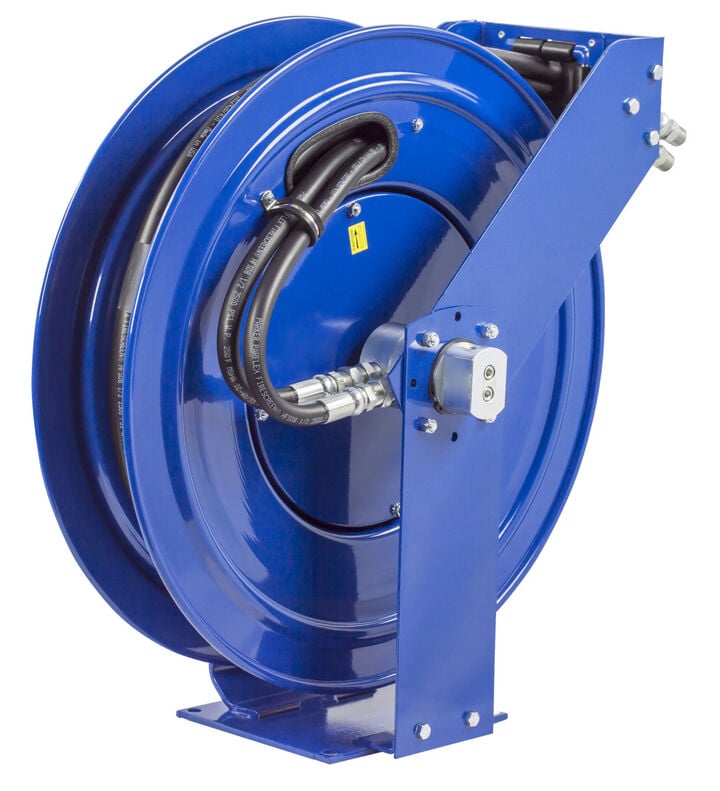 Coxreels Hose Reel Dual Hydraulic Hose Spring Rewind for Hydraulic Oil 3/8in ID 50' 3000 PSI, large image number 4