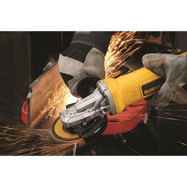 DEWALT 4 1/2in to 5in Flathead Paddle Switch Small Angle Grinder with No Lock-On, large image number 2