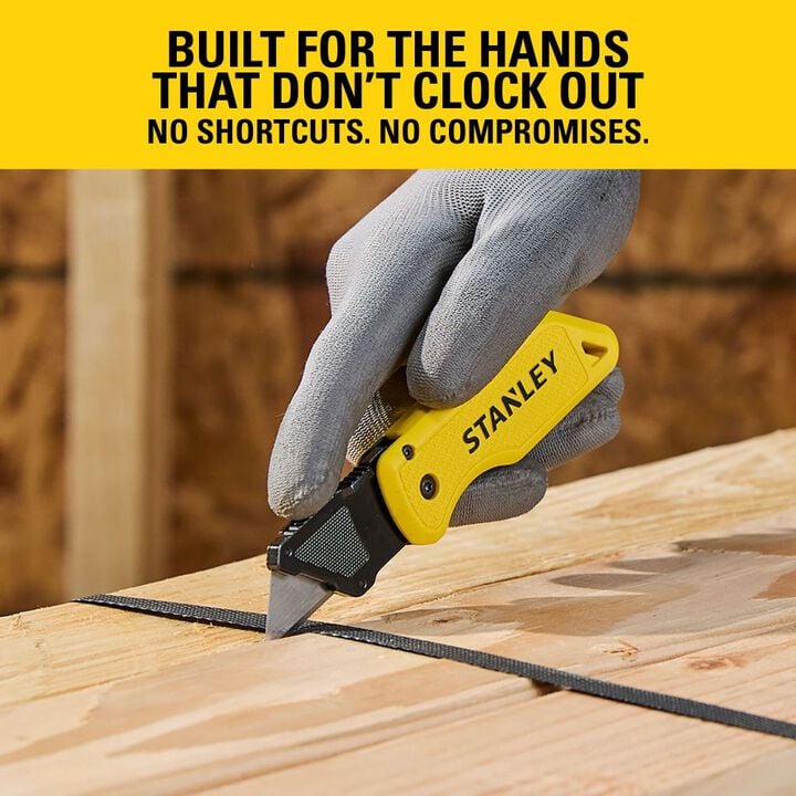 Stanley Fixed Blade Folding Utility Knife, large image number 1
