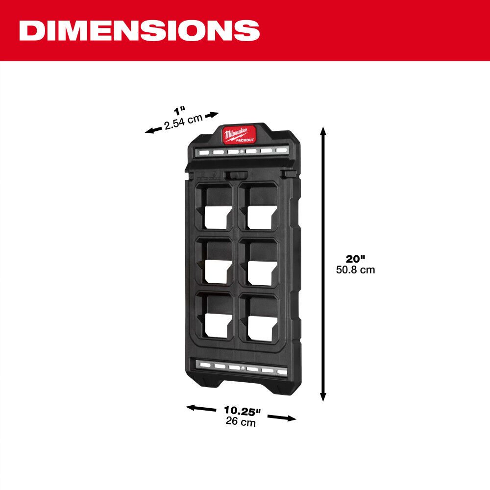 Milwaukee PACKOUT Compact Wall Plate, large image number 8