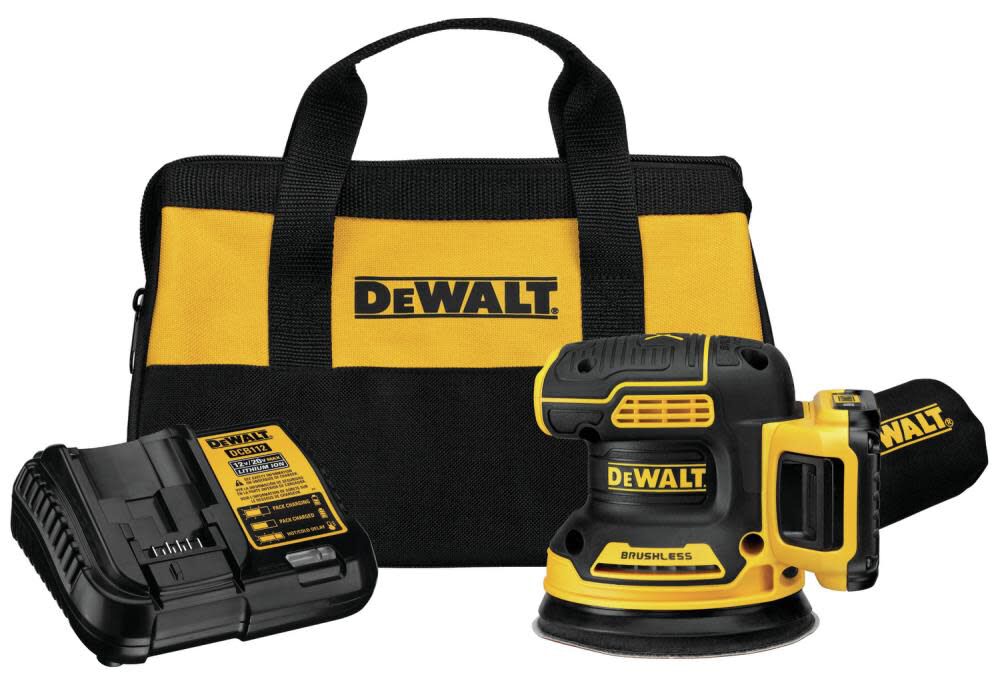 DEWALT 20V MAX XR 5 in Cordless Random Orbital Sander Kit 2.0Ah