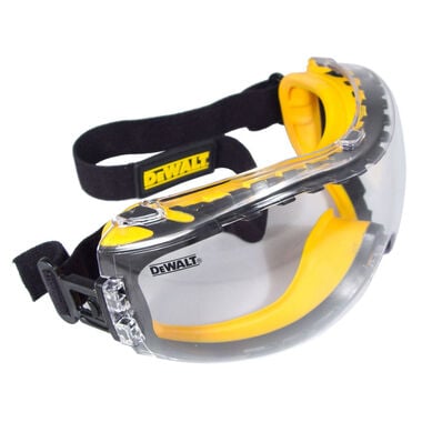 DEWALT Concealer Safety Goggle Clear Anti-Fog Lens
