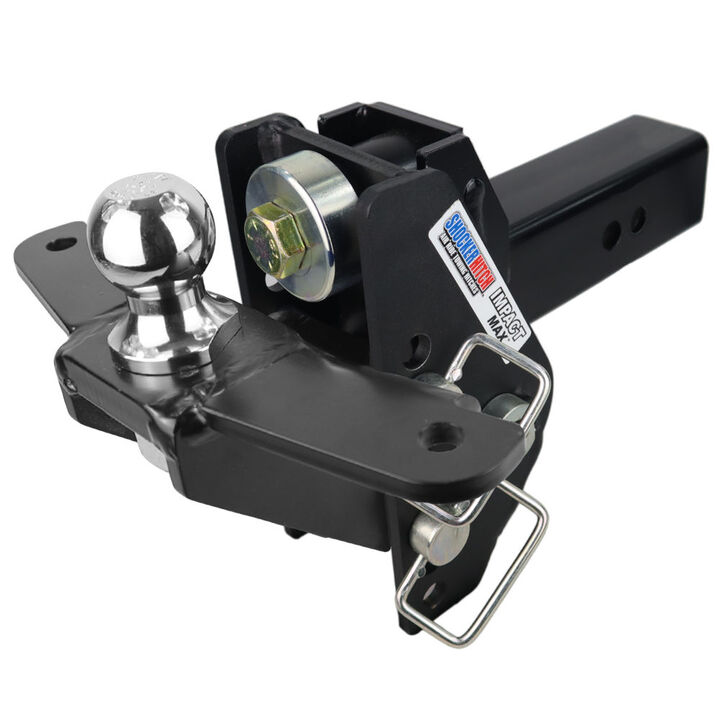 Shocker Hitch 20K Impact Max 2.5 Inch Cushion Hitch & Raised Sway Bar Tab Ball Mount 2 Inch Hitch Balls, large image number 10