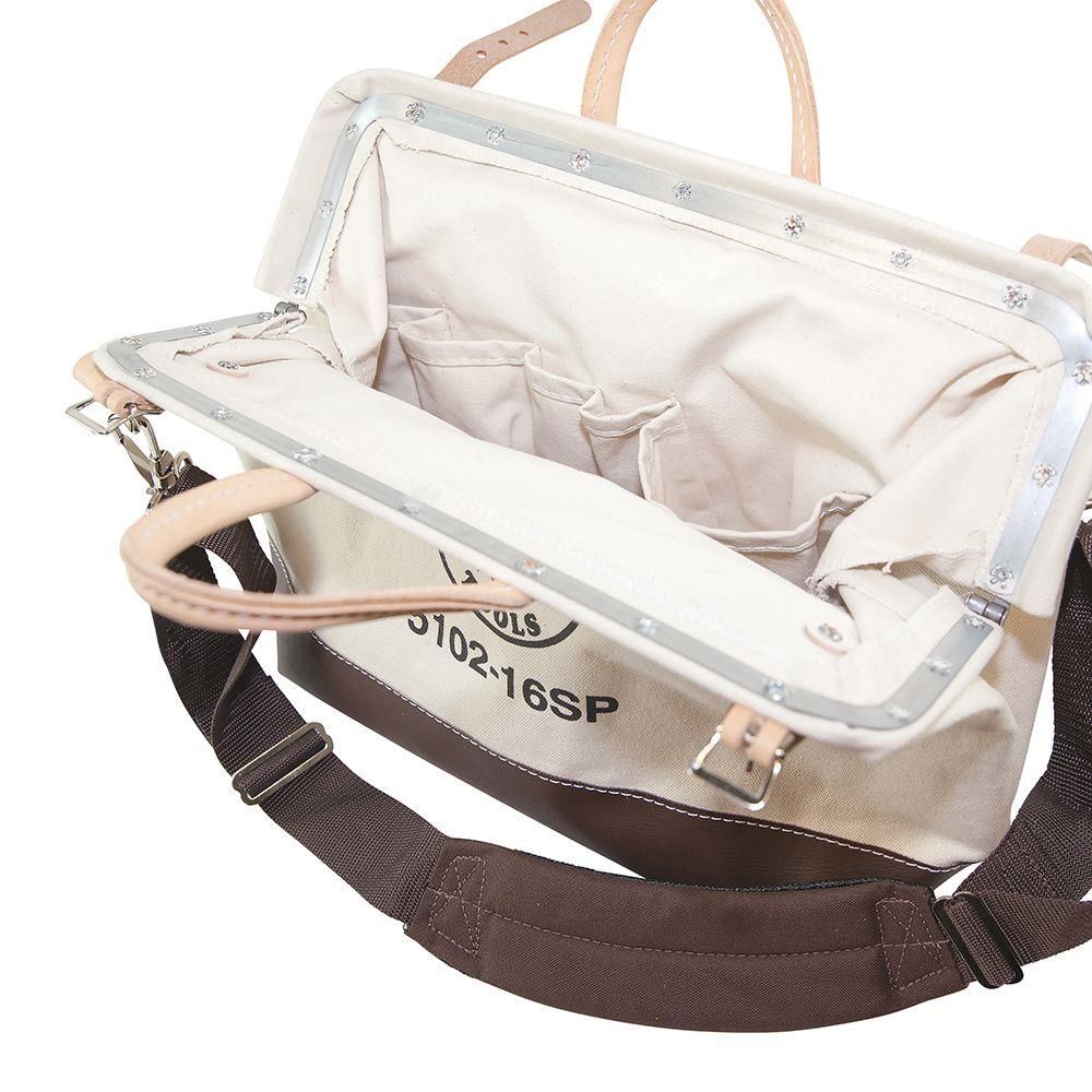 Klein Tools 16in Deluxe Canvas Tool Bag, large image number 8
