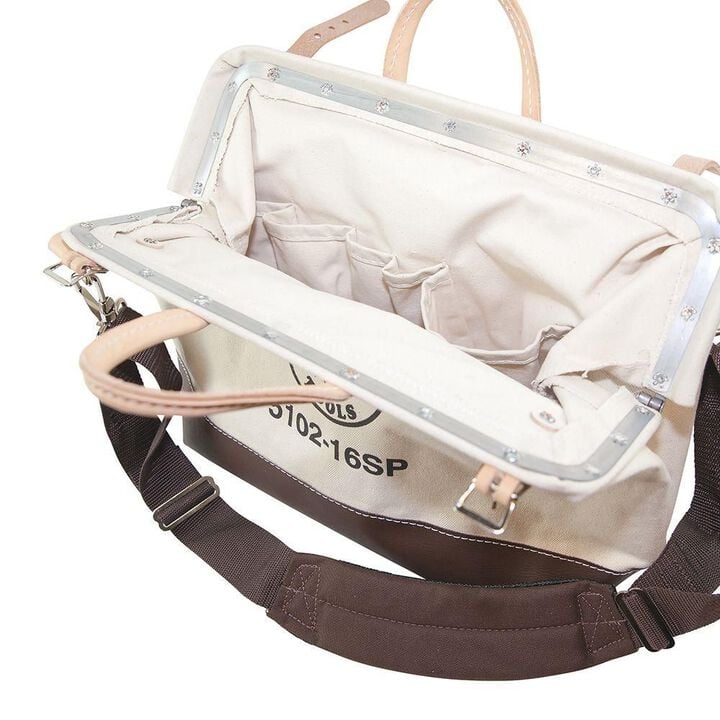 Klein Tools 16in Deluxe Canvas Tool Bag, large image number 7
