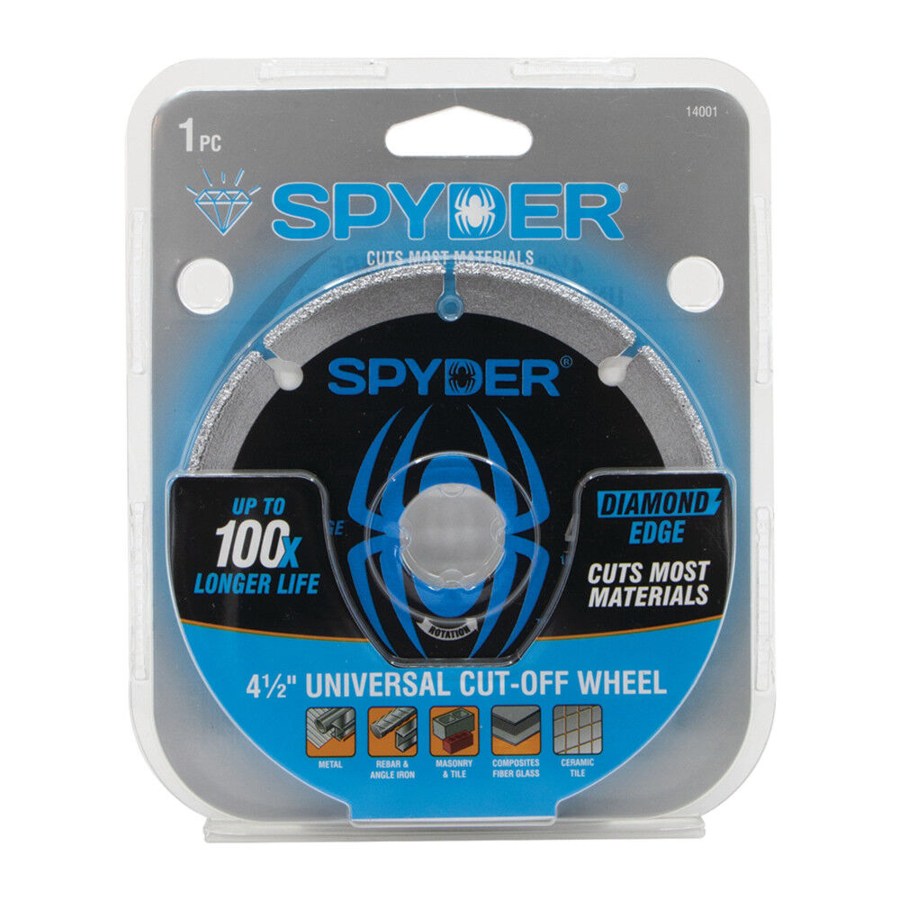 Spyder 4.5 Inch Diamond Bite Cut-Off Wheel for Steel, Cast Iron, Rebar, large image number 6