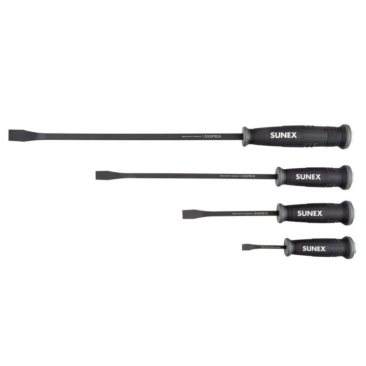 Sunex Curved Tip Pry Bar Set 4 Pieces