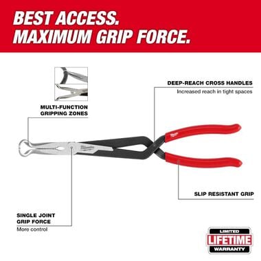 Milwaukee Long Reach Hose Grip Pliers 3pc Set, large image number 1