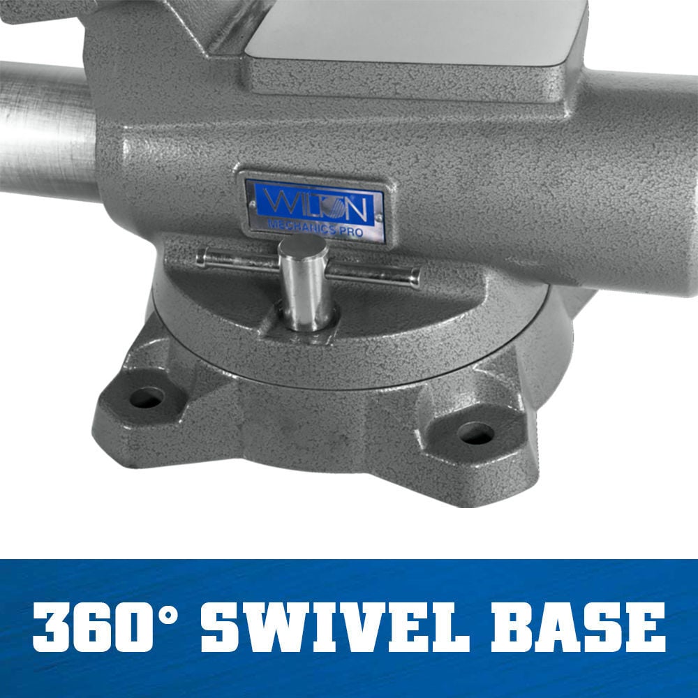 Wilton Mechanics Pro Vise 8 Jaw Width 8-1/2in Jaw Opening 360 Swivel Base, large image number 5