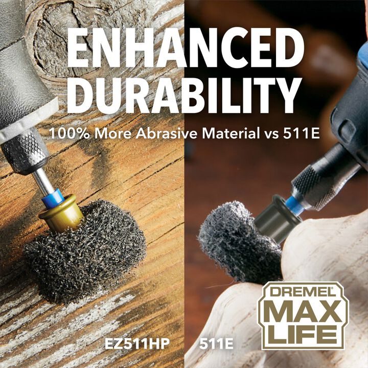Dremel Max Life 180 Grit and 280 Grit Finishing Abrasive Buffs, large image number 5