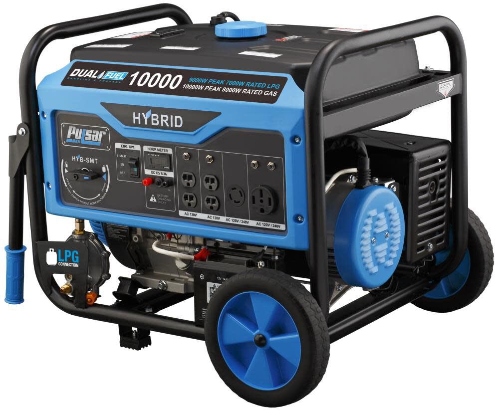 Pulsar Products 10,000 Watt Dual Fuel 50-State Portable Generator, large image number 2