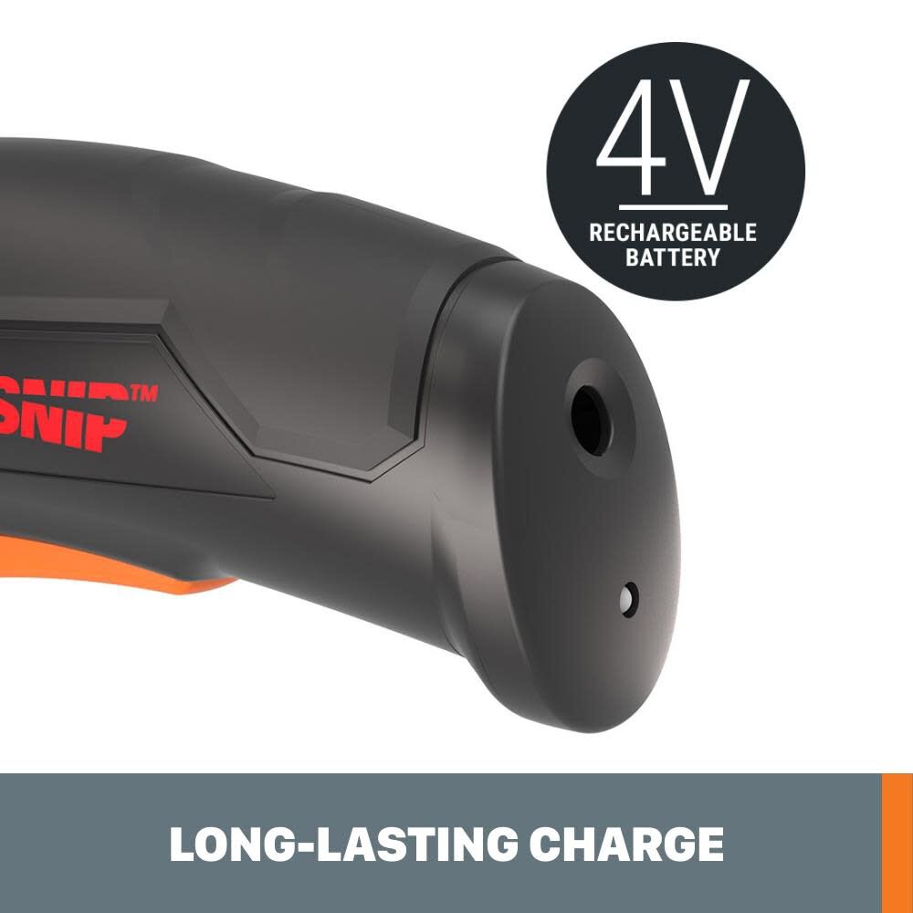 Worx 4V ZIPSNIP Cordless Electric Scissors, large image number 8