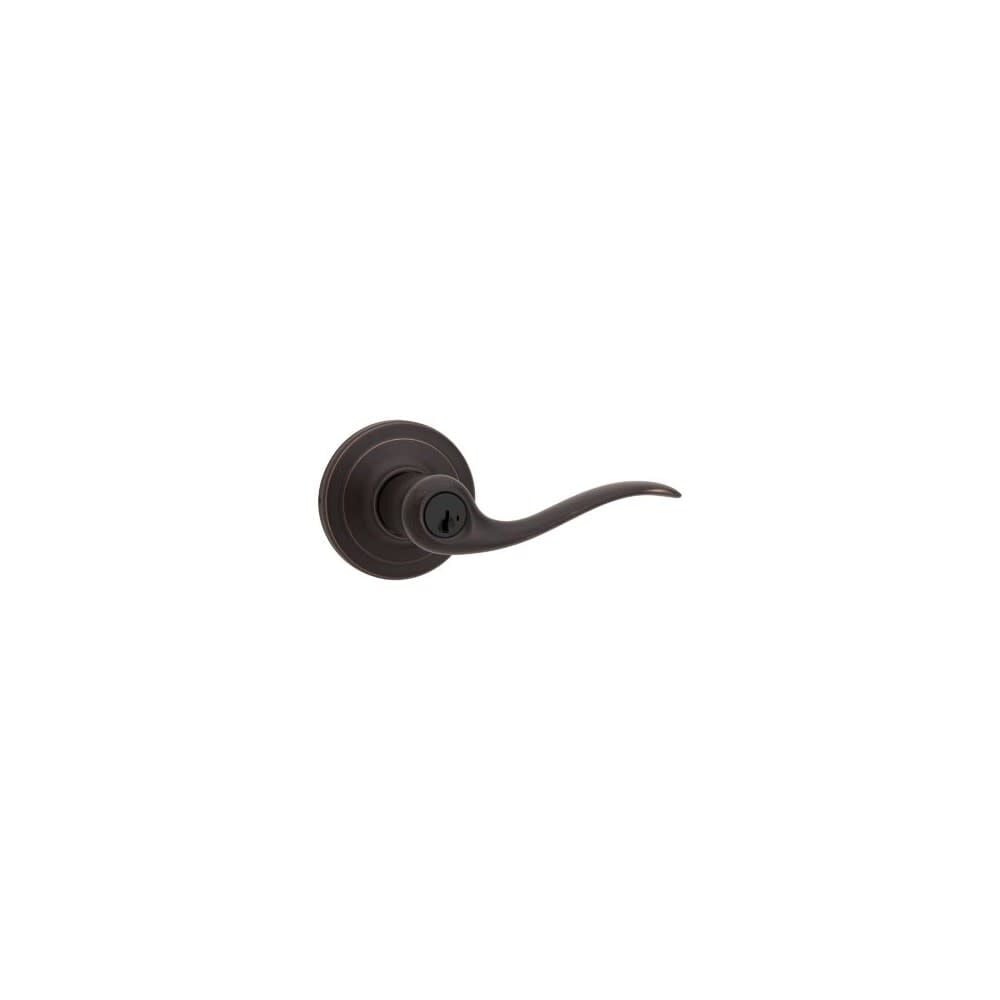 Kwikset Venetian Bronze Signature Series Keyed Entry Tustin Door Lever – 97402-733