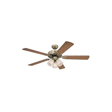 Westinghouse 52in Vintage Brass Indoor Ceiling Fan