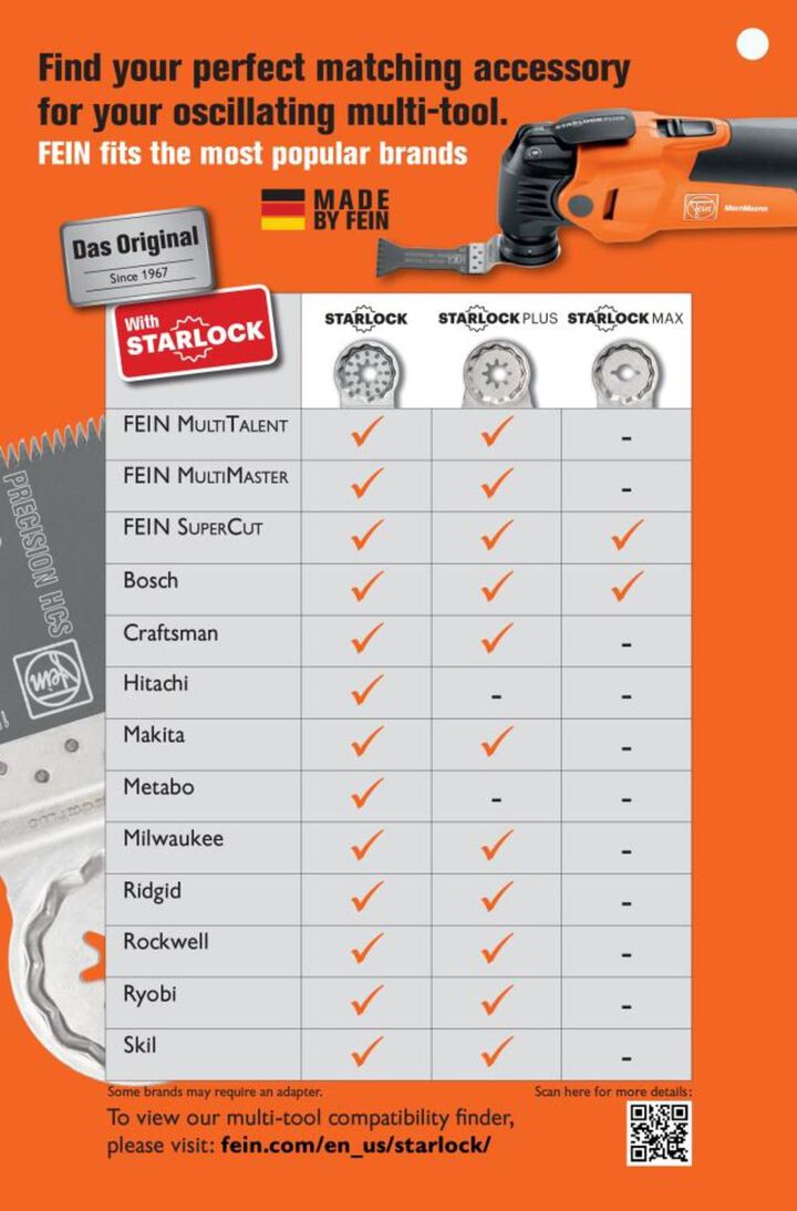 Fein E-Cut Precision BIM Oscillating Tool Saw Blade, large image number 2