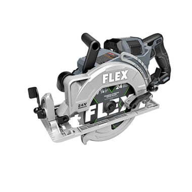 FLEX 24V 7 1/4in Circular Saw Rear Handle Stacked Lithium Battery Kit, large image number 2