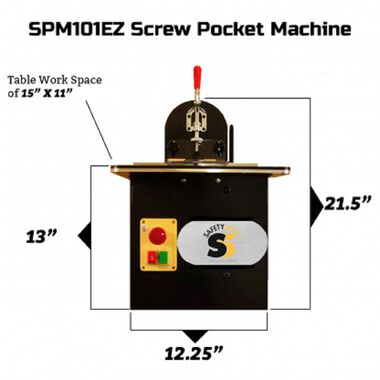 Safety Speed Mfg Tabletop Screw Pocket Machine, large image number 1