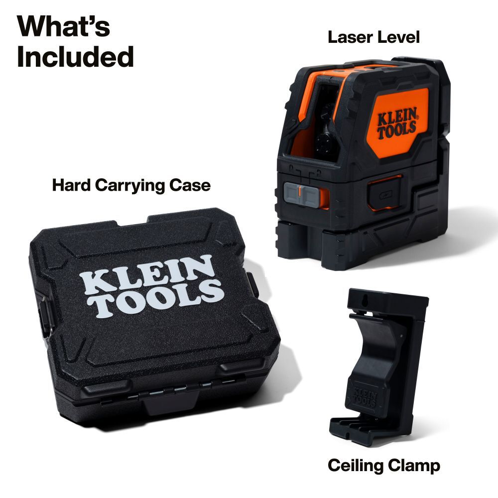 Klein Tools Self-Leveling Red Cross-Line Laser Level with Red Plumb Spot, large image number 2