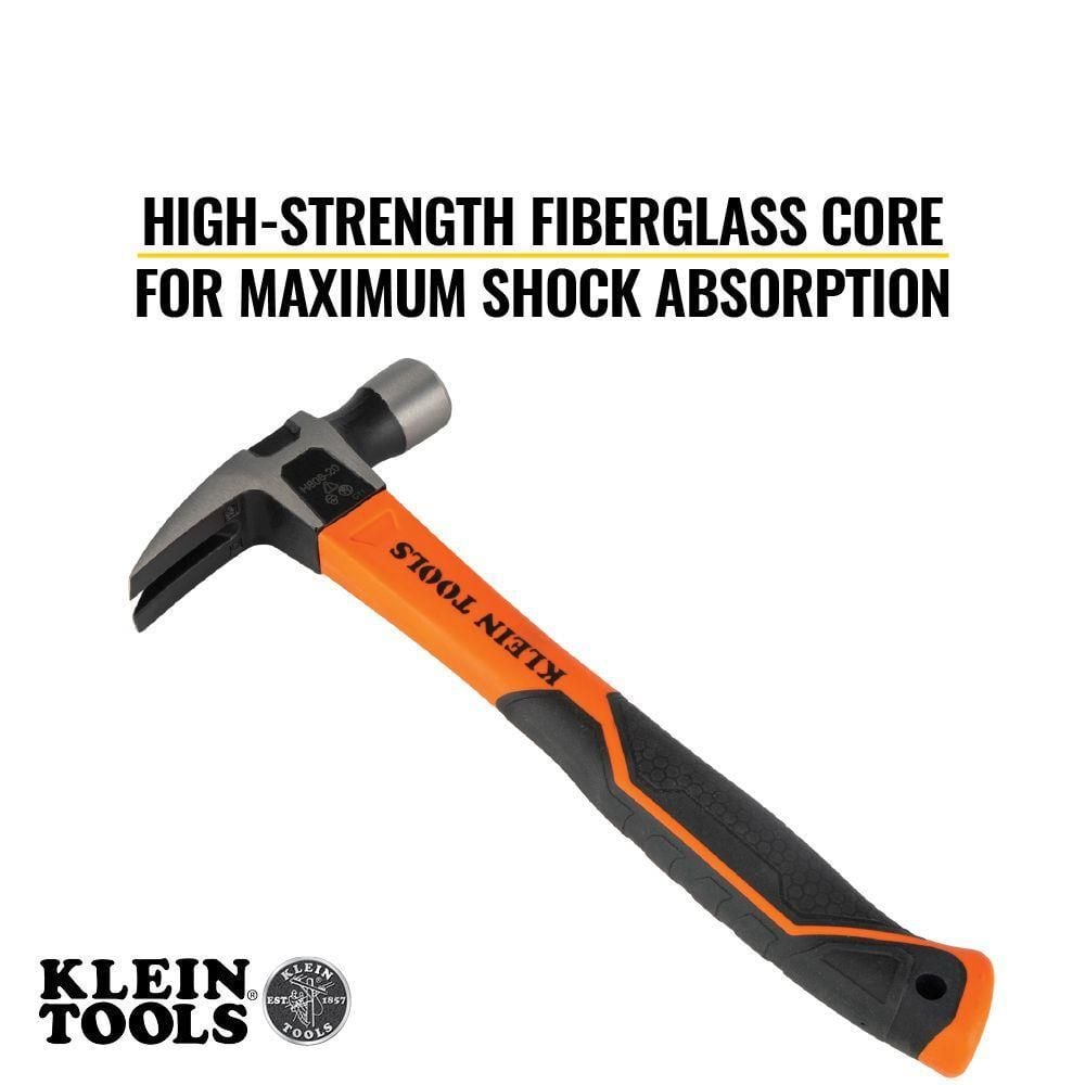 Klein Tools Hammer Straight Claw 16oz 13in, large image number 3
