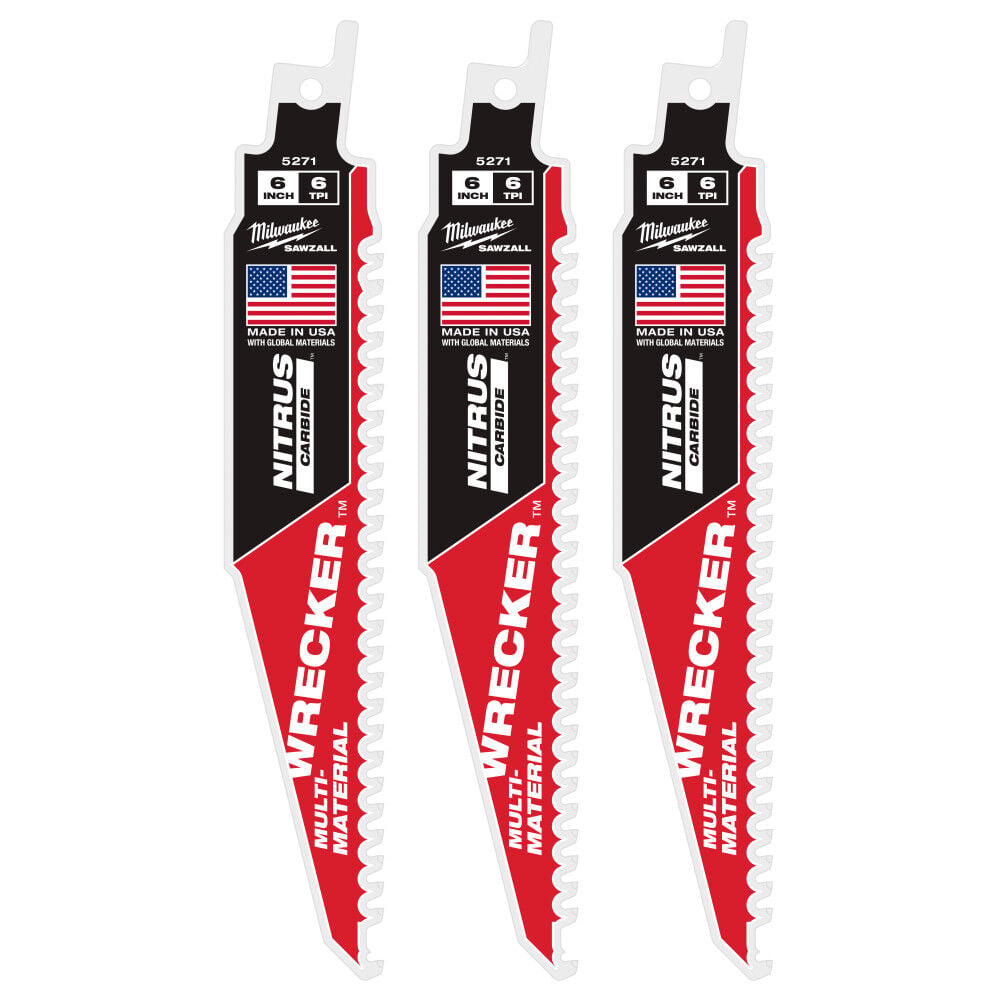 Milwaukee 6inch WRECKER with NITRUS CARBIDE 3Pk, large image number 1