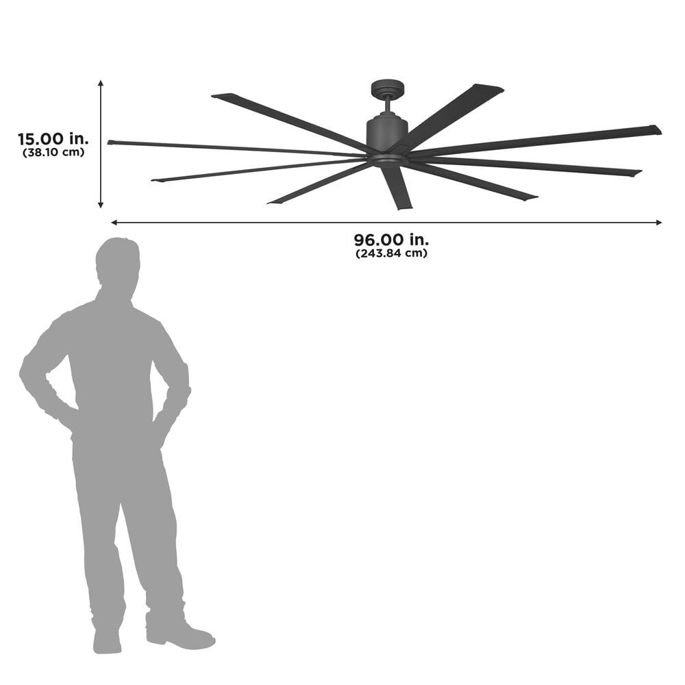 Maxx Air 96 Inch 6-Speed Indoor Outdoor Ceiling Fan, large image number 6
