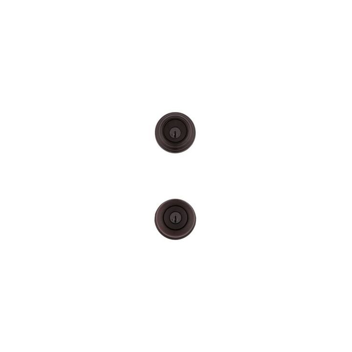 Kwikset Venetian Bronze Juno Door Knob & Single Cylinder Deadbolt Set, large image number 0