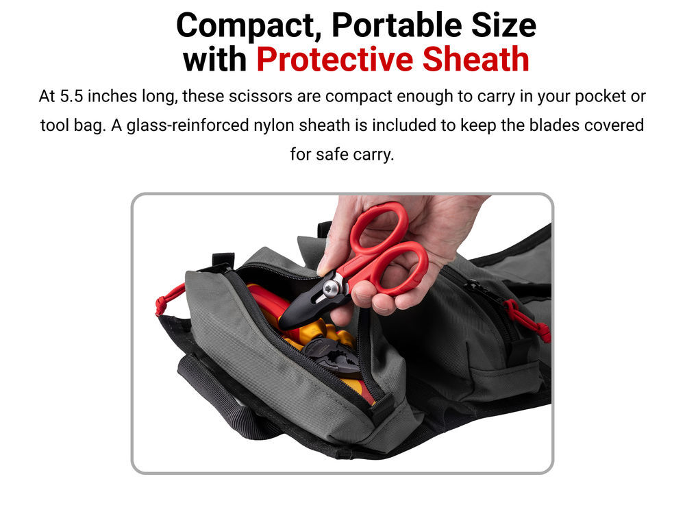 Tekton 5-1/2 Inch Compact Shop Scissors, large image number 3