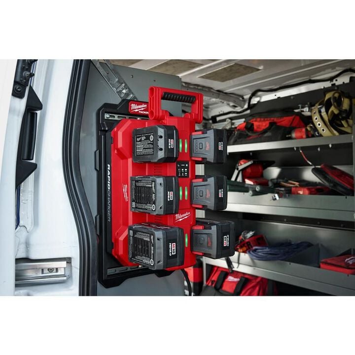 Milwaukee M18 Six Bay Daisy Chain Rapid Charger, large image number 7