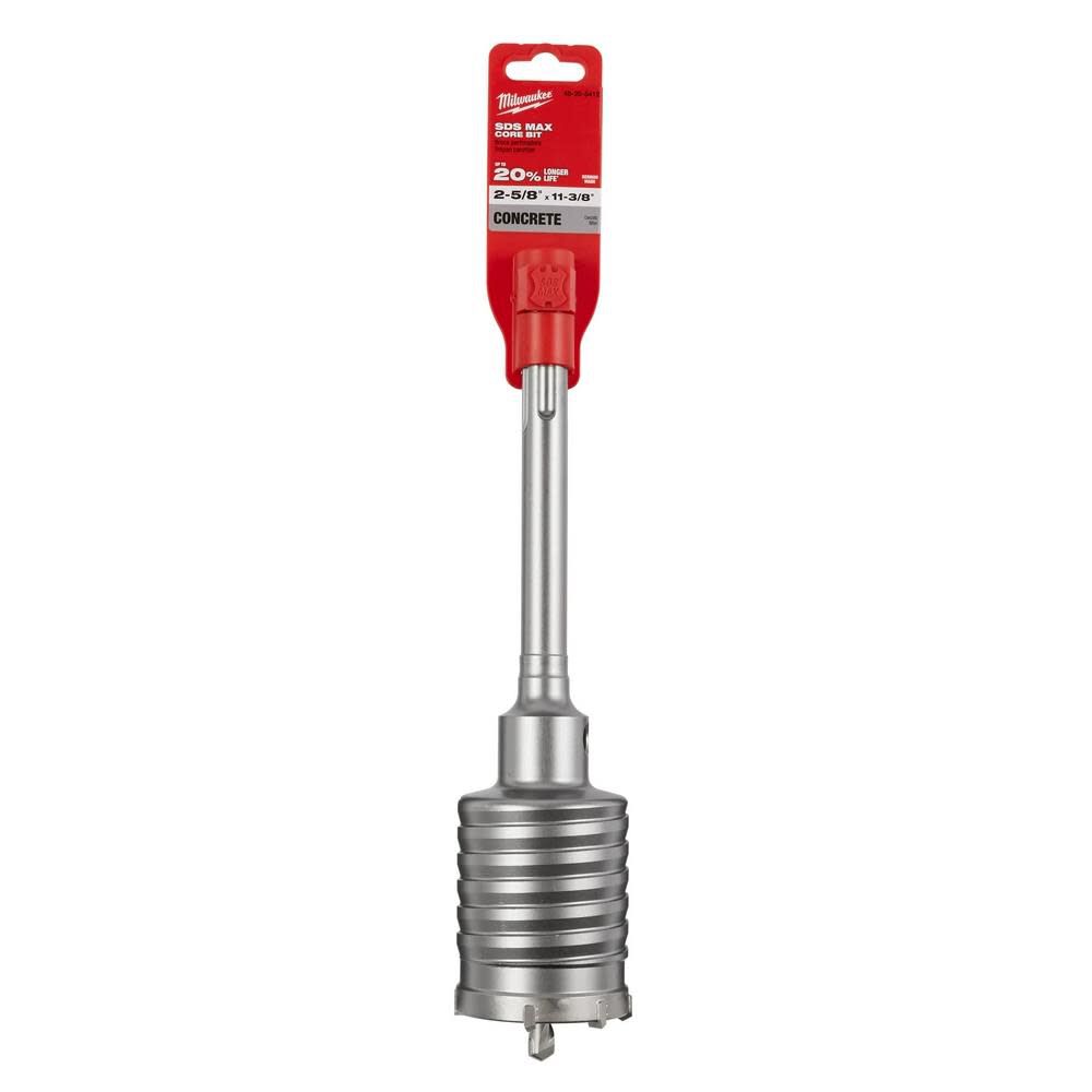 Milwaukee Sds Max Core Bit 2 5 8inch X 11 3 8inch 48 20 5412 Sansujyuku sansujyuku.com