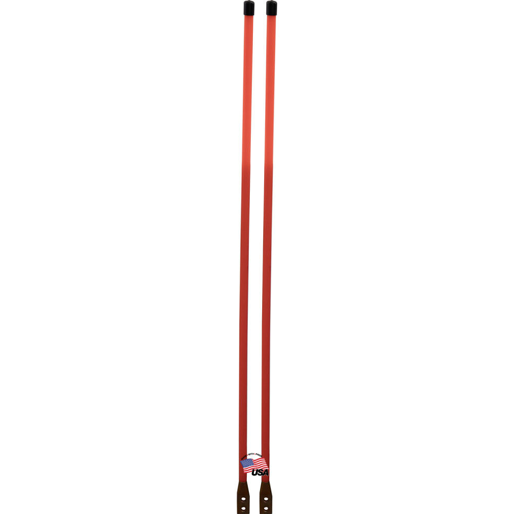 Buyers Products Company 3/4 x 48 Inch Bolt-On Bumper Marker Sight Rods with Hardware Fluorescent Orange, large image number 1
