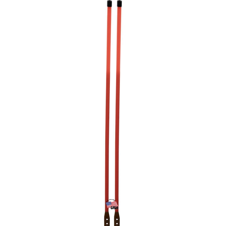 Buyers Products Company 3/4 x 48 Inch Bolt-On Bumper Marker Sight Rods with Hardware Fluorescent Orange
