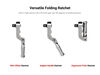 Tekton 3/8 Inch Drive Folding Quick-Release Stubby Ratchet, small image number 2